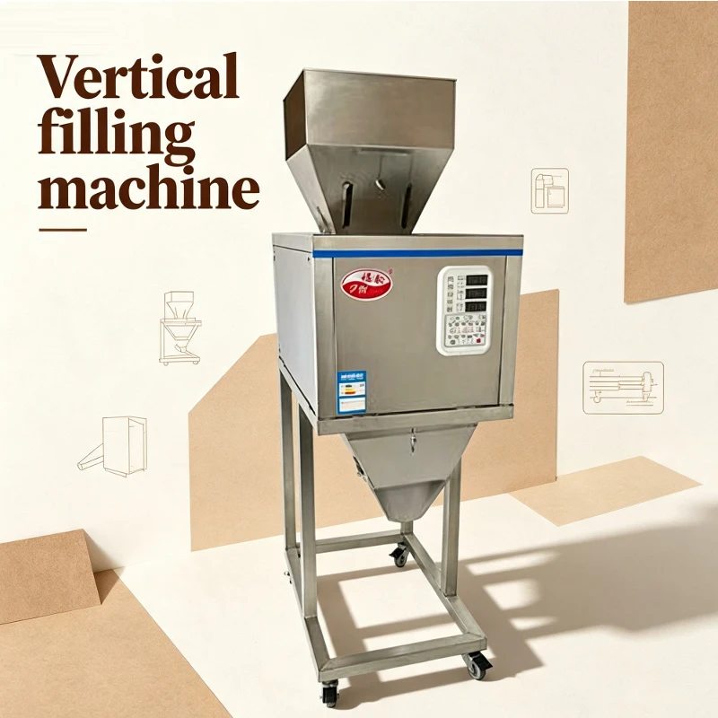 Food Racking Machine Granular Powder Materials Weighing Packing Machine Filling Machine For Seeds Coffee Bean