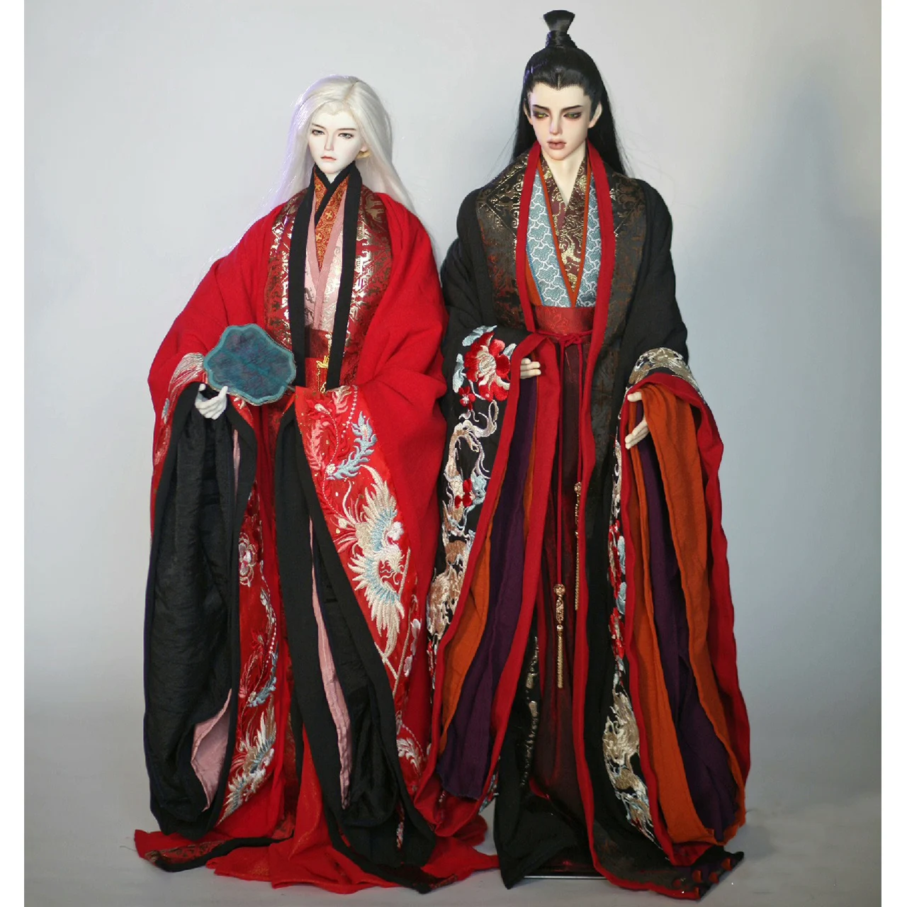 

1/3 BJD Clothes Ancient Costume Dress Hanfu Robe Samurai Outfit For Longhun73 ID75 Strong Body Uncle Doll Accessories A2180