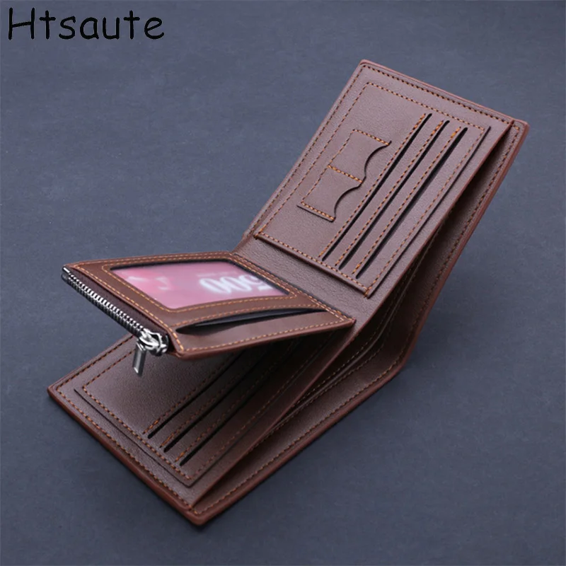 

Men Wallet PU Leather ID Credit Card Holder Clutch Coin Purse Luxury Brand Wallets Frosted Short Wallets Men Wallet Coin Pocket