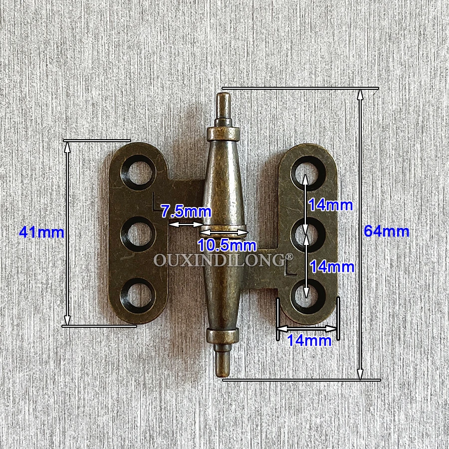 Antique 6Pairs Zinc Alloy European Furniture Hinges Cupboard Kitchen Closet Bookcase Dresser Cabinet Door Hinges