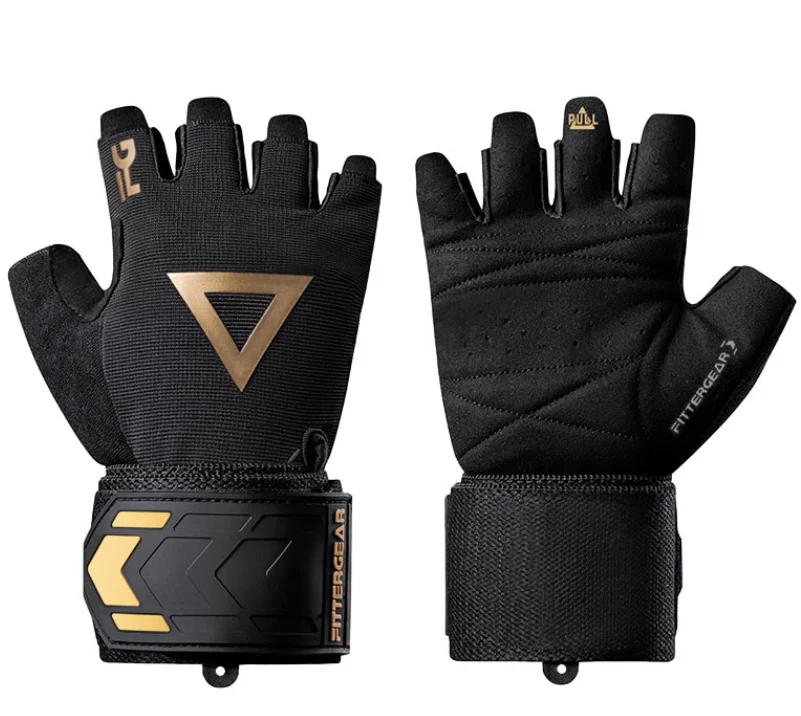 Gloves Instrument Training Dumbbells Barbell Men Horizontal Bar Power Sheepskin Leather Half Finger