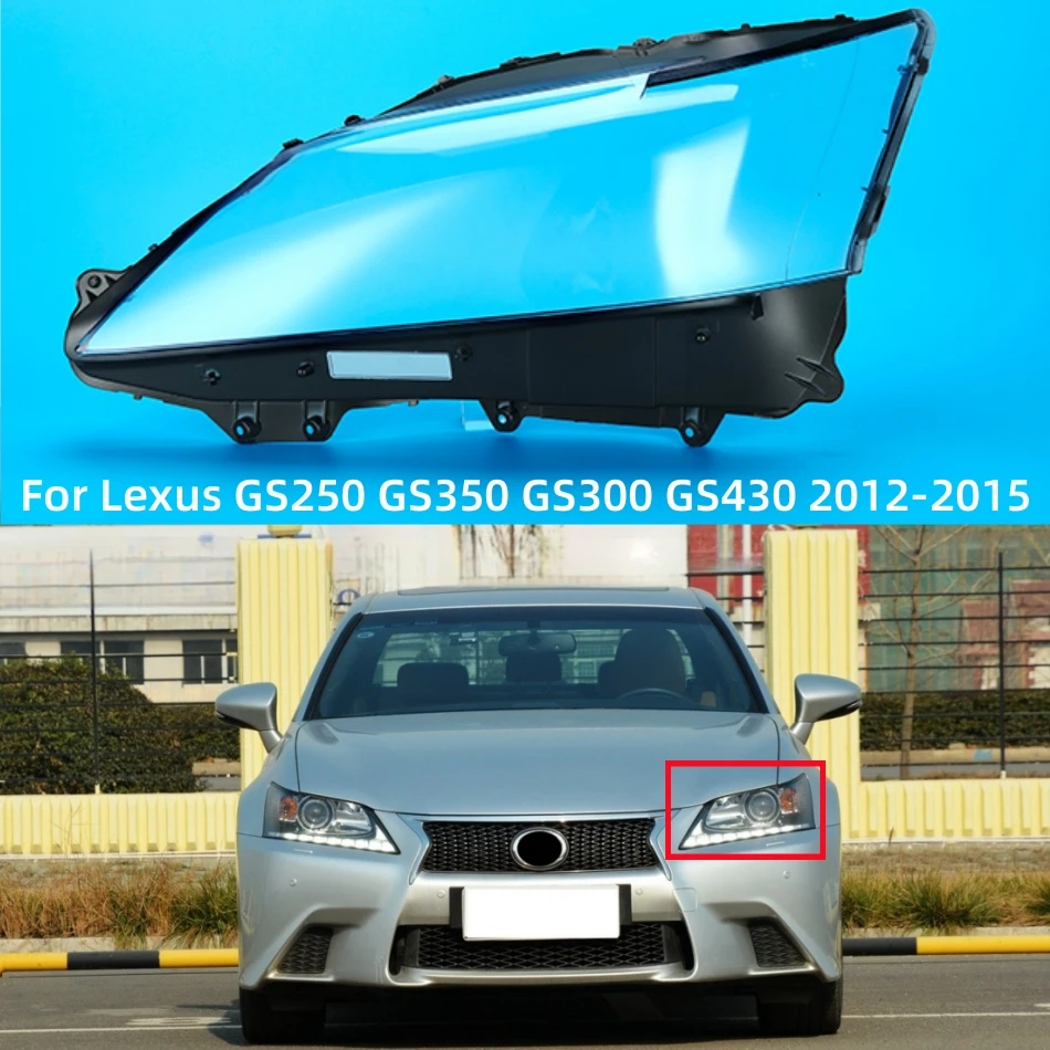 

For Lexus GS GS250 GS350 GS300 GS430 2012 2013 2014 2015 Accessories Car Transparent PC Material Front Lamp Cover