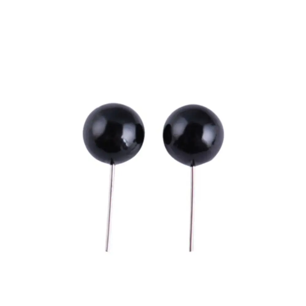 100 Pcs 4/5/6/8/10/12/14mm Eyeballs for DIY Plush Toy Abundant Dmulational Needle Eye Model Dolls Black Eye Accessories Adult