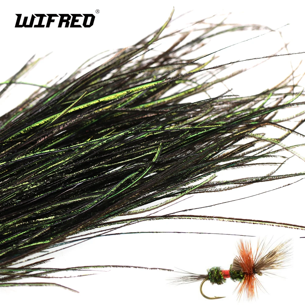 Wifreo 1bag Peacock Herl Feather for Fly Tying Nymphs Wet Flies Fishing Fly Tying Material