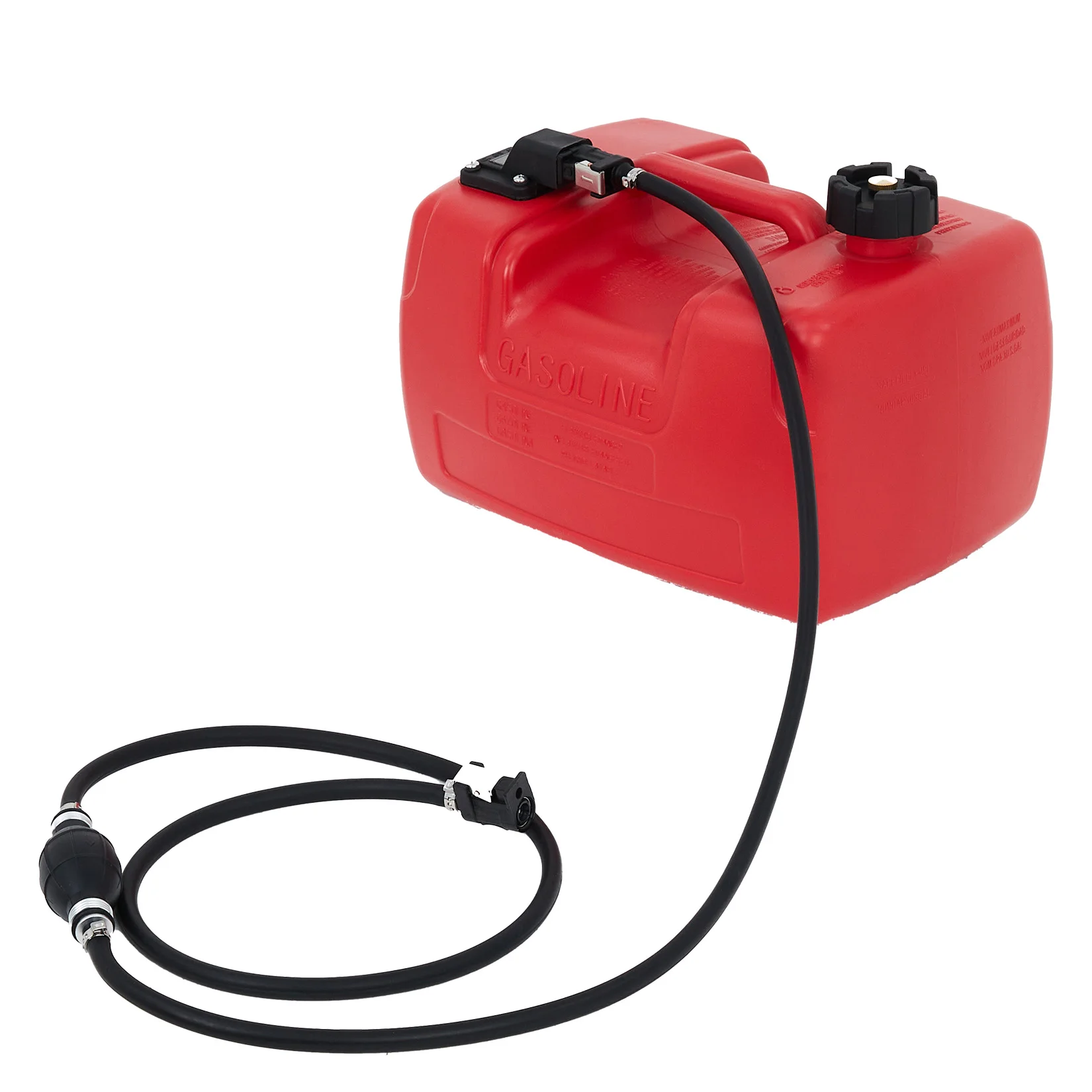 Portable Marine Fuel Transfer Tank For Boats Easy Carry I-Shaped Handle Hose Included Durable Fuel Ideal for Outboard Motors 3 Gallon or 6 Gallon Capacity 24L 12L