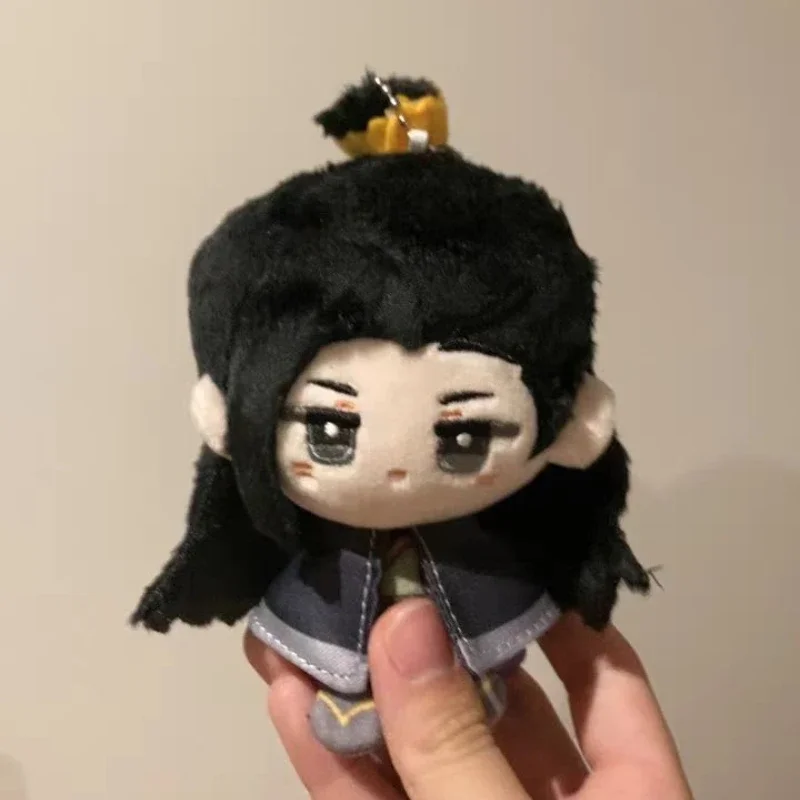 Официальное благословение небеса 12 см Hua Cheng Xie Lian, плюшевые игрушки, брелок для ключей, аниме, косплей, мультяшные фигурки, маленькая сидящая кукла, подарки