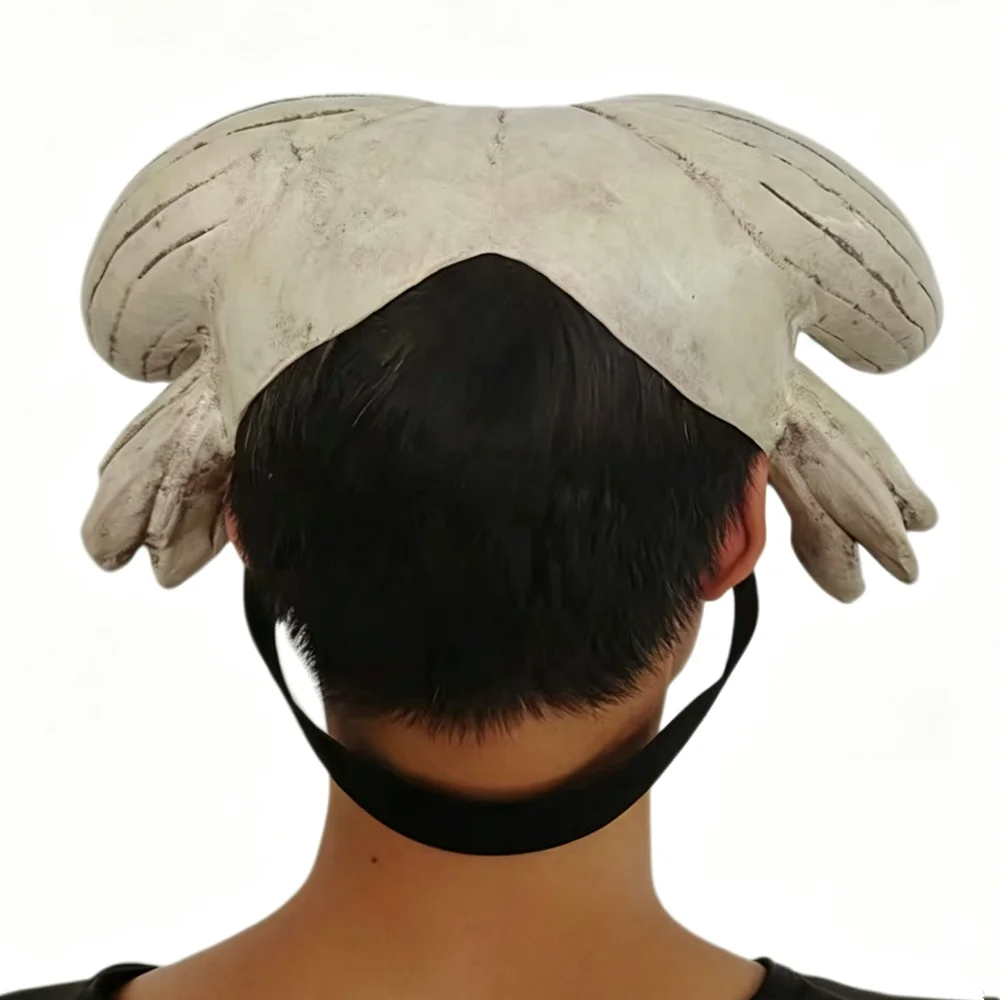 Erwachsenen-Tier-Geißelschädel-Maske Realistische Gruselige Kopfmaske Latex-Geißel-Kostümmaske für Halloween-Partys und Cosplay – Detail 2