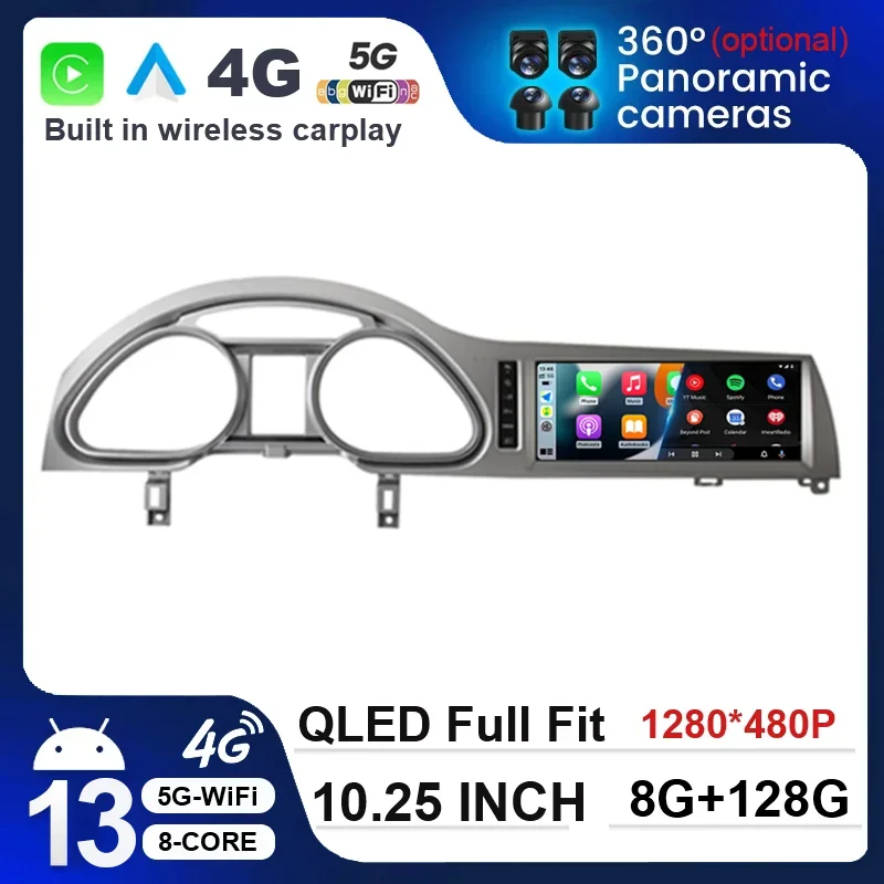 

Автомобильный мультимедийный плеер, Android 13 8 + 128 Гб для Audi Q7 4L 2005-2015 MMI 2G 3G GPS, навигация, автомобильное радио, стерео, DSP, Wi-Fi