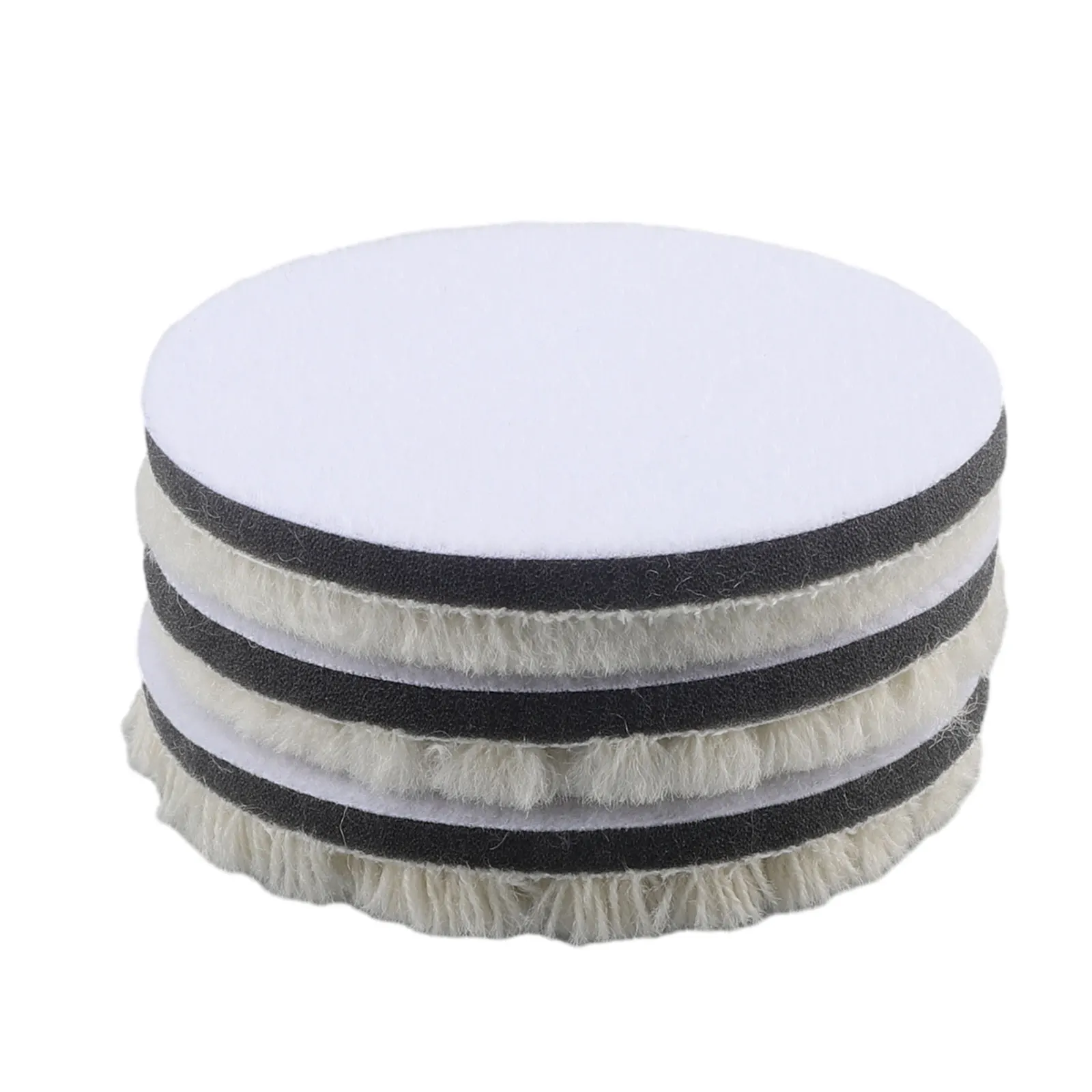 

3pcs Polishing Pads White Automobile Wood Buffing Wool Cars Ceramics Supplies Tools Cleaning Electric machines