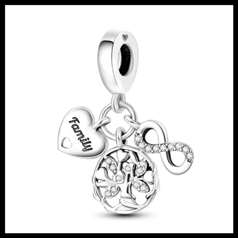 

Оригинальный кулон из стерлингового серебра 925 пробы с символом вечности «Древо жизни», подходит для браслетов и ожерелий своими руками, подарок для нее, Colgante Plata.