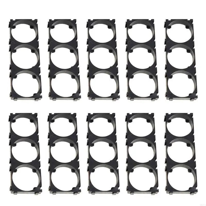 Q6PA 10 Pcs 32650 2x/3x Battery Holder Bracket Cell Safety Brackets Anti Vibration