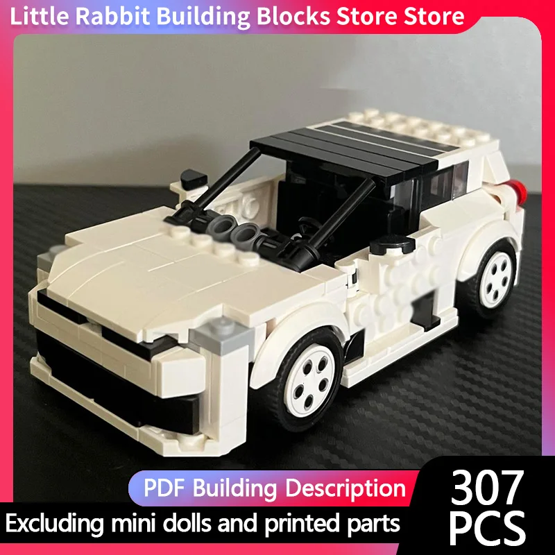 Speed Racing Car Model MOC Building Bricks Golf GTI W12-650 Sedan Modular Technology Children Holiday Gifts Assemble Toys Suit