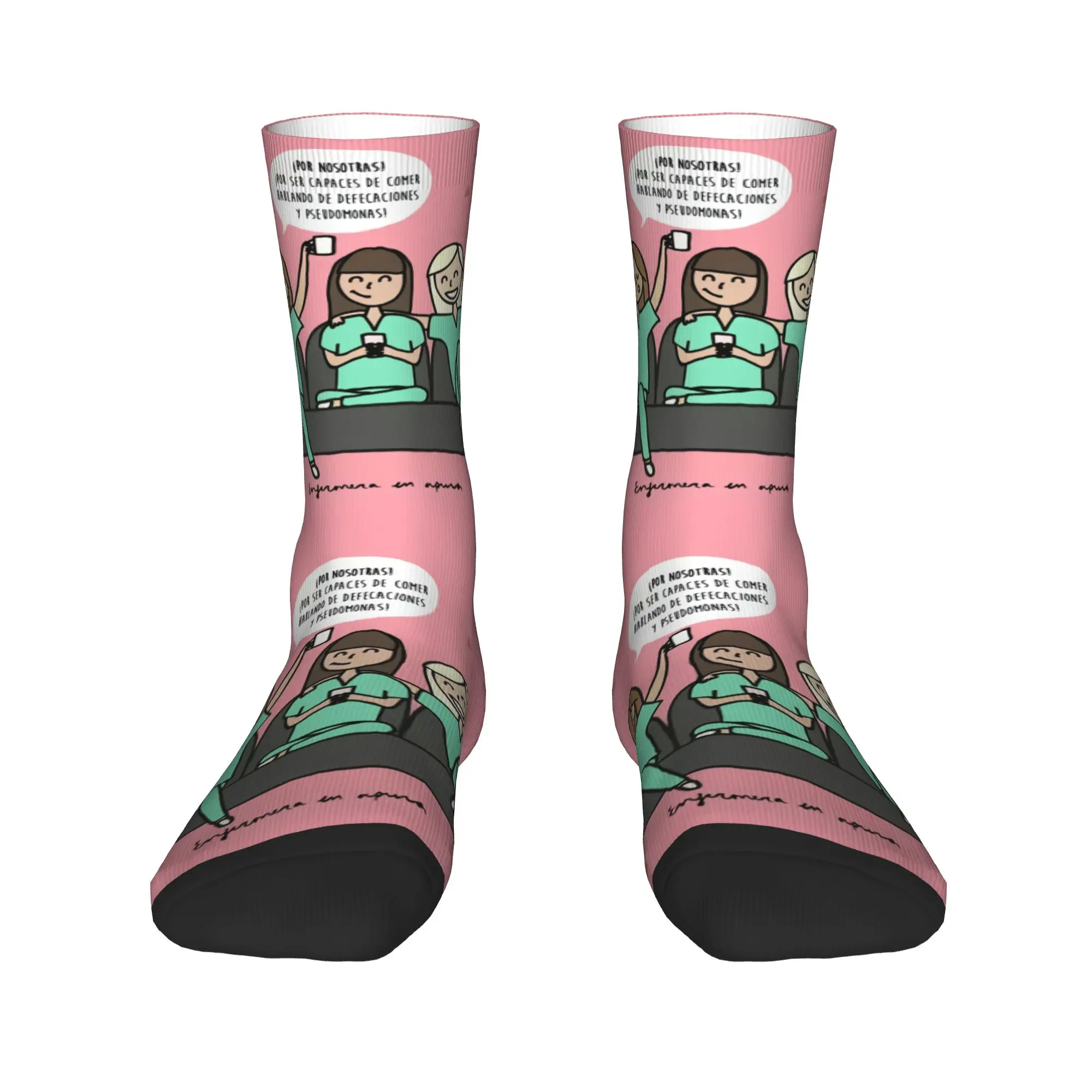 

Kawaii Enfermera En Apuros Doctor Nurse Medical Health Socks Men Women Warm 3D Print Sports Football Socks