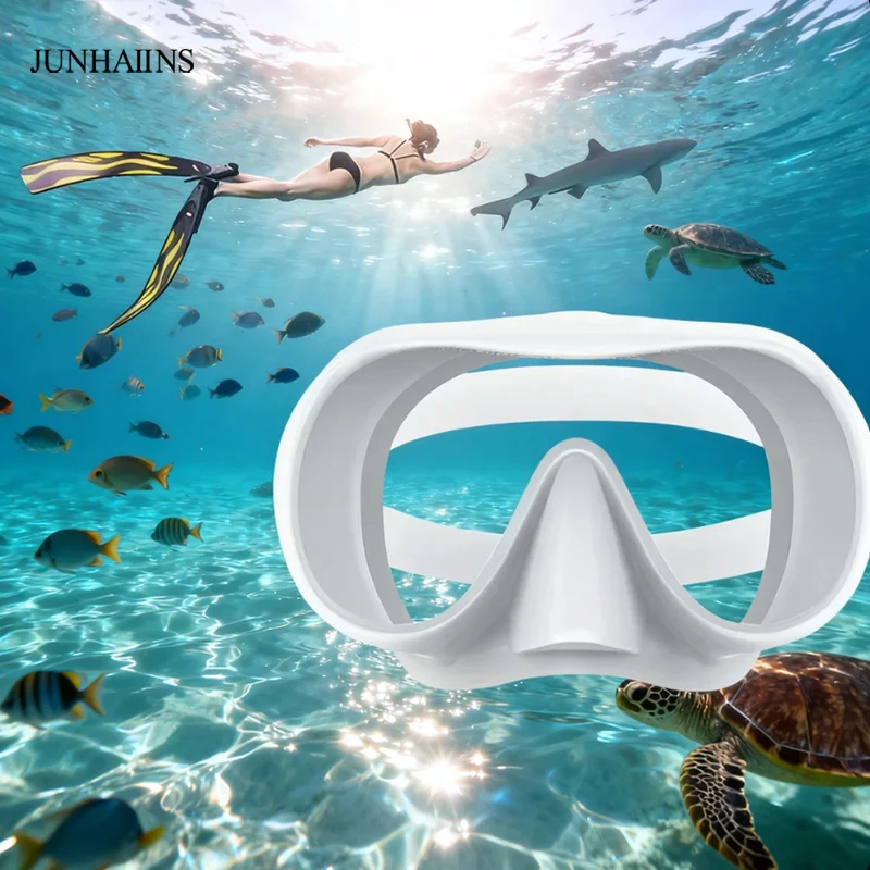 

Adult Diving Mask - HD Tempered Glass Anti-Fog Lens Goggles, Wide View for Diving, Snorkeling,Spearfishing,buceo,스노클링 세트