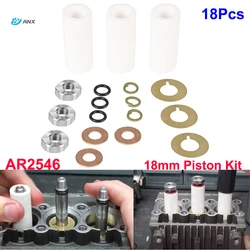 ANX 18 Pcs AR2546 Piston Kit Ceramic Plunger Repair Kit for Annovi Reverberi RK RKA RKV XRCA XRV XRCV Pressure Washer Pump
