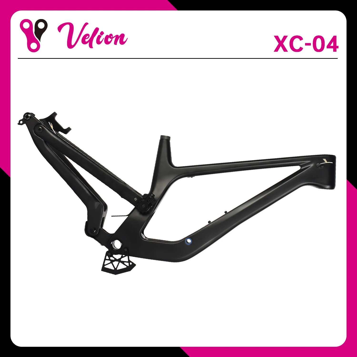 

Double Guide Wheel 29er Enduro MTB Full Suspension Carbon Frame 205x65mm,Travel 170mm, Disc Brake 29er Boost 148, UDH Rear Hook