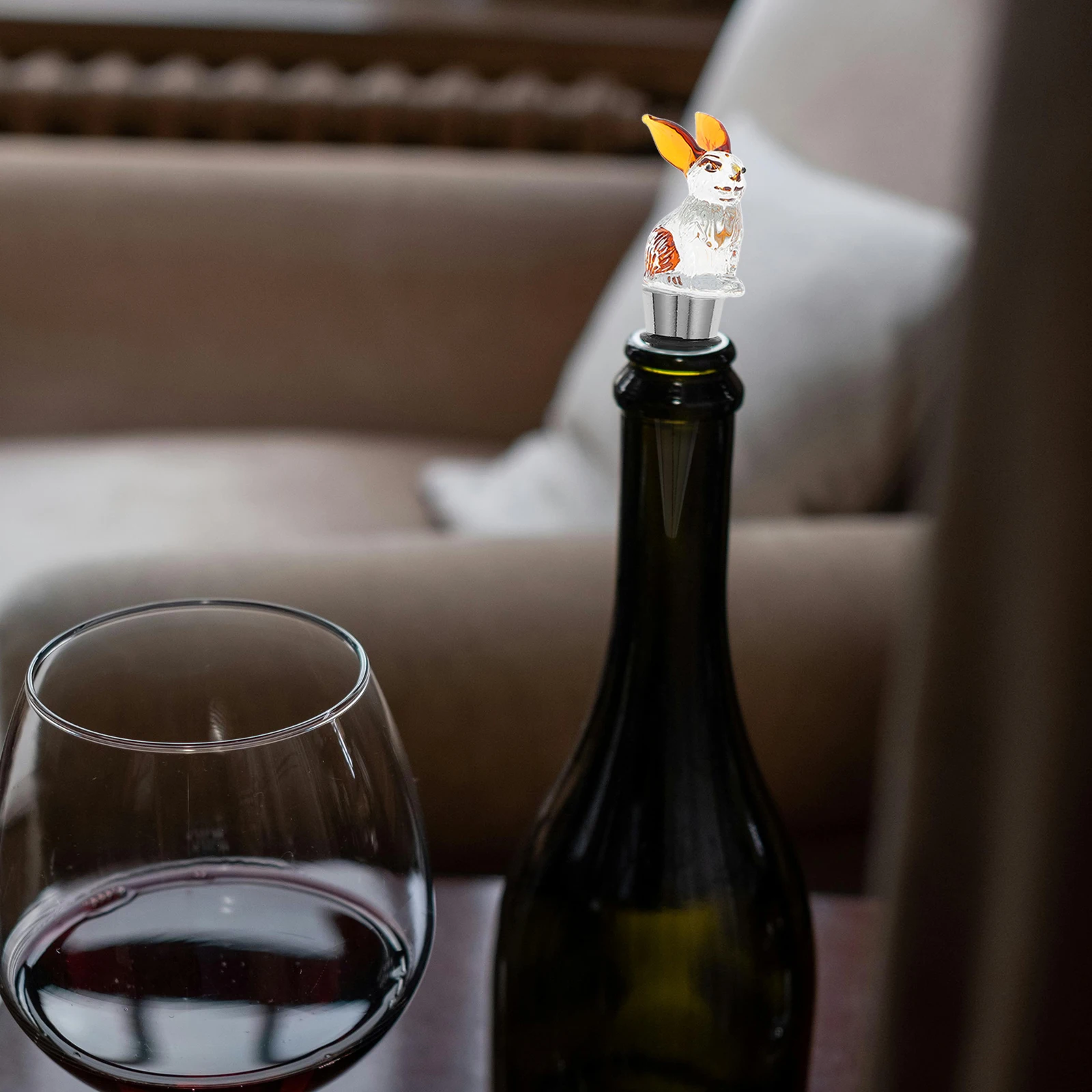 

Cute Wine Stopper Decorative Bottle Plug Reusable Sealer for Parties and Home Gatherings Preserves Aroma