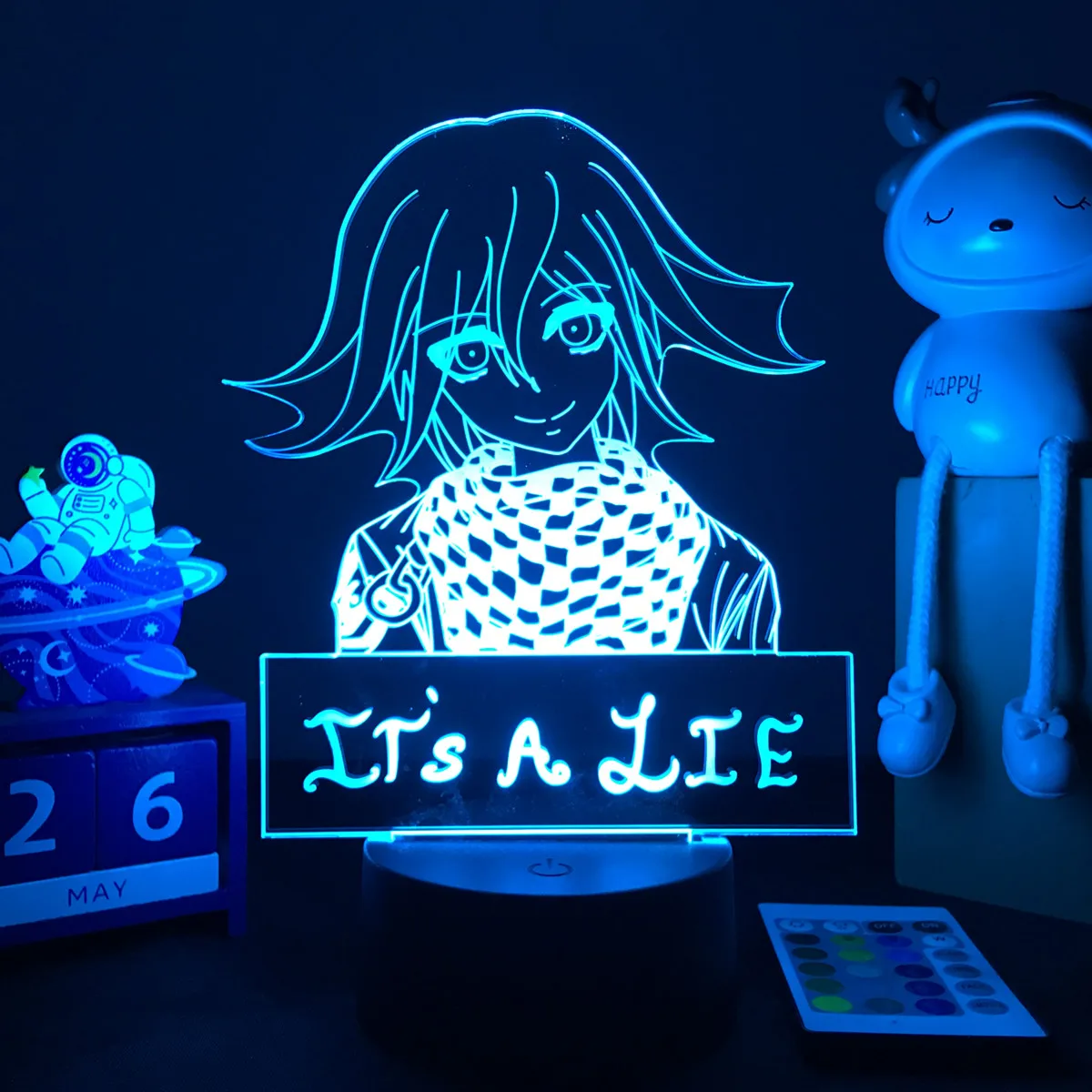 Anime Danganronpa V3 Nagito Komaeda Led Night Light Nagito Komaeda Game Figure Bedside Lamp for Bedroom Decor Kids Manga Gifts