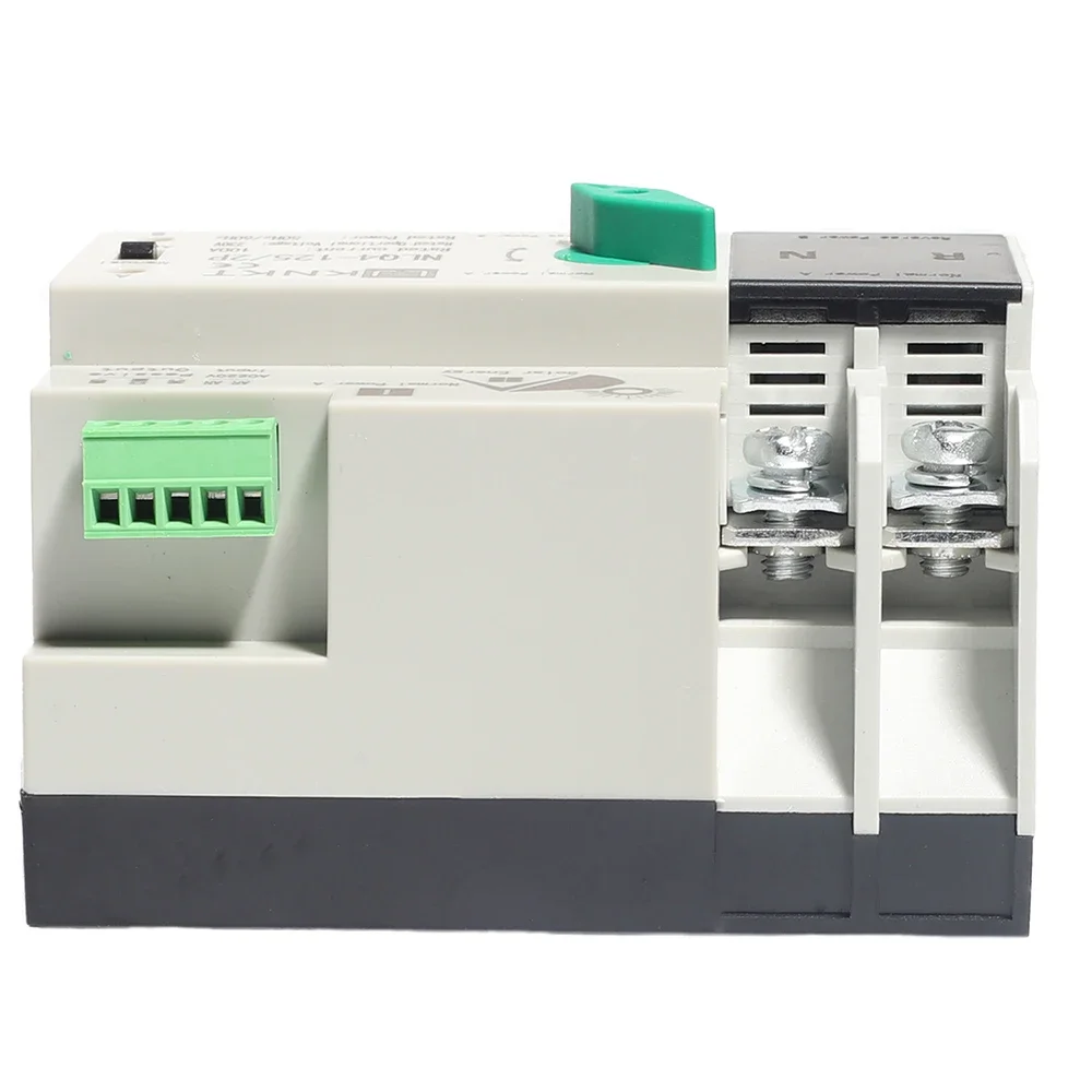 2P Din Rail PV Inverter Dual Power Automatic Transfer Selector Switches Uninterrupted 100A Photovoltaic Solar