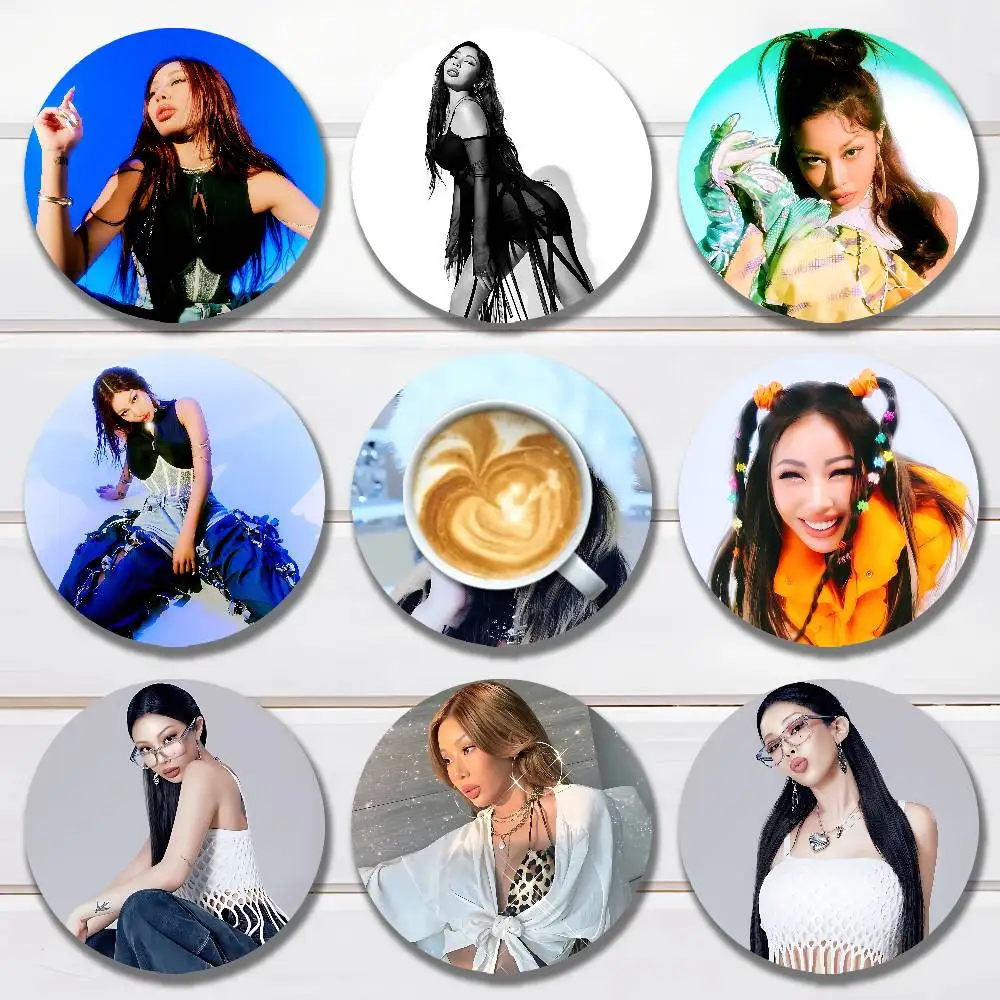 

J-Jessi Singer Round Anime Wooden Coasters DIY Decorations Birthday Valentine Gifts