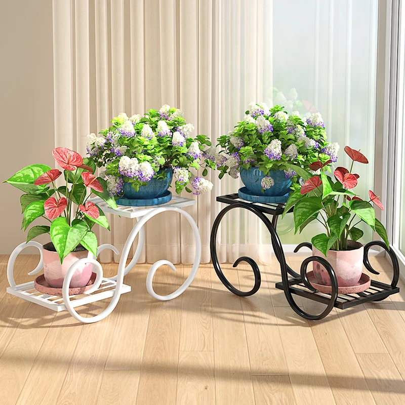 

Simple Modern Flower Stand Aesthetics Indoor Accessorie Organizer Flower Stand Living Room Decorations Plantenrek Home Furniture