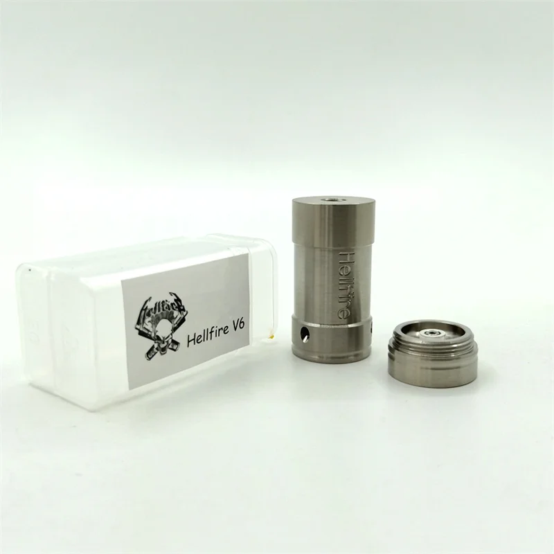 Cigarro eletrônico hellfire v6 mod mecânico 22mm diâmetro caber único 18350 bateria para 510 fio rda rdta atomizador vape