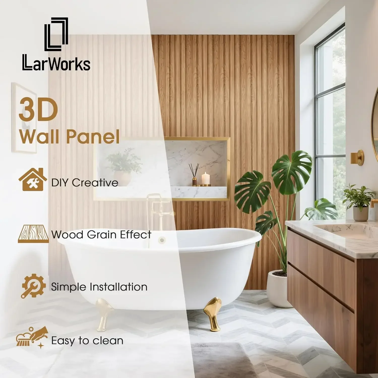 WPC Slat Wall Panels 8 Pack 96