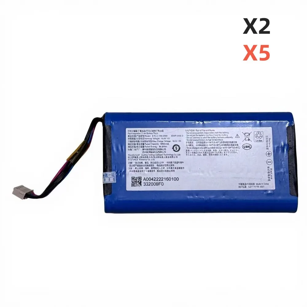 100%Original 5900mAh 14.4V for ECOVACS DEEBOT S19-LI-144-6400 X2 X2S X5S X5PRO X5 PLUS ULTRA Vacuum Cleaner Battery