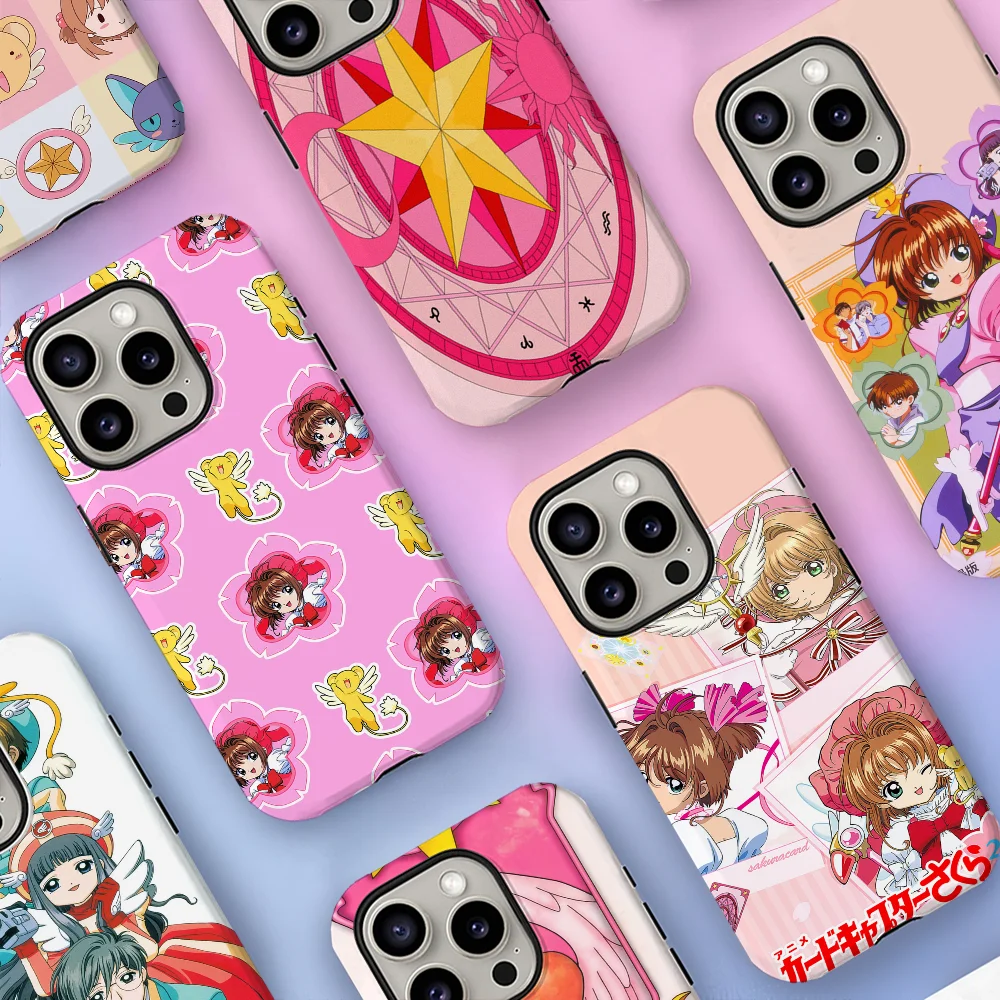 

Чехол для телефона Cardcaptor Sakura с японским аниме, пленочный чехол для iPhone 16, 15, 14, 13, 12, 11 Pro Max Plus