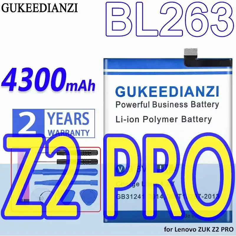 

Высокоэффективный аккумулятор 4300 мАч для мобильного телефона Lenovo Zuk Z2 Pro BL263