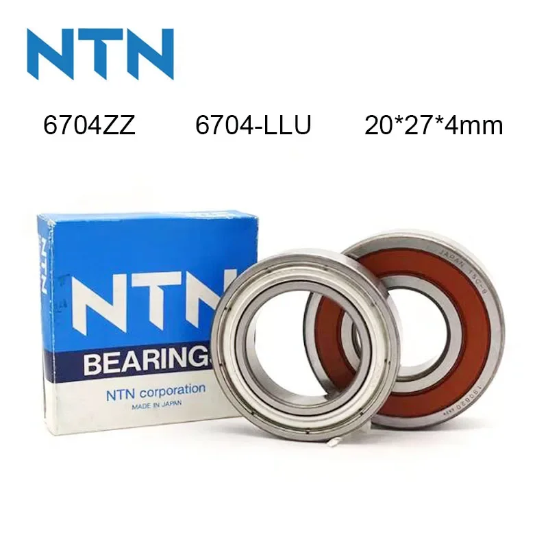 

100% Original Japan NTN Bearing 100Pcs 6704-ZZ 6704-LLU ABEC-9 Ball Bearing 20x27x4mm High Speed Deep Groove 6704 Ball Bearing