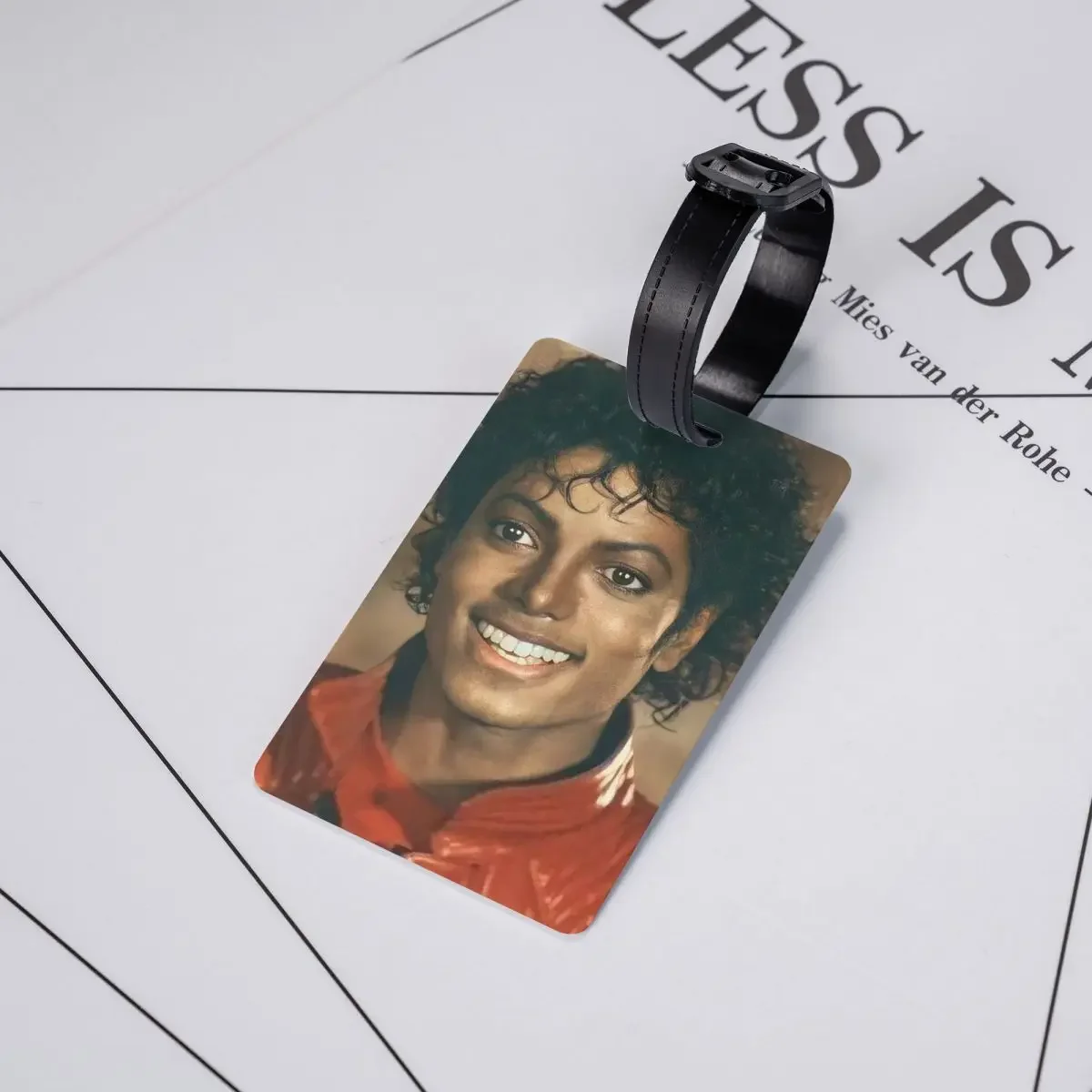 Michael Jackson Luggage Tags Suitcase Accessories Travel Cute Baggage Boarding Tag Label Holder ID Name Address