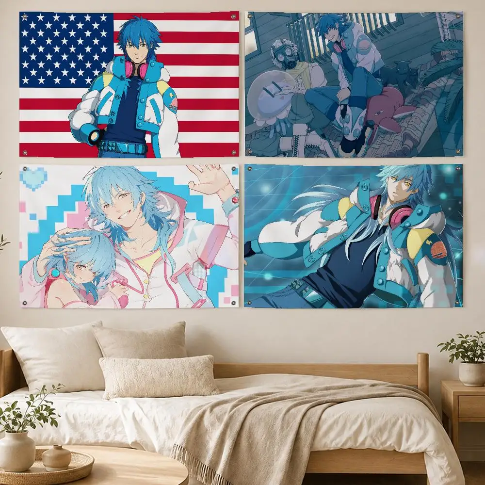 Bold Game DRAMAtical Murder Flags Room Bedroom Home Outdoor Wall Hanging Concert Printed Background Decoration Art Banne