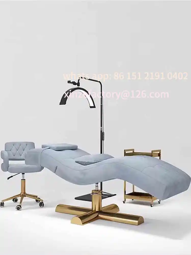 

Customizable Beauty Bed Beauty Special Spa Massage Bed S-Shaped Embroidery Face Height Head Adjustable