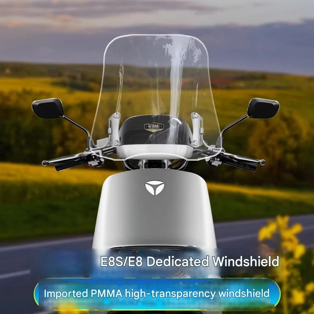 For Yadea electric vehicle E8 windshield modification E8S M9 imported windshield and rain shield