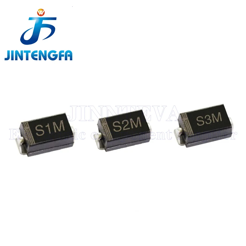 2000-3000PCS S2M S3M DO-214AC DO-214AB DO-214AA SMA SMB SMC 2A 3A 1000V SMD Diode GENERAL GLEICHRICHTER RL207 1N5408 – Detail 3