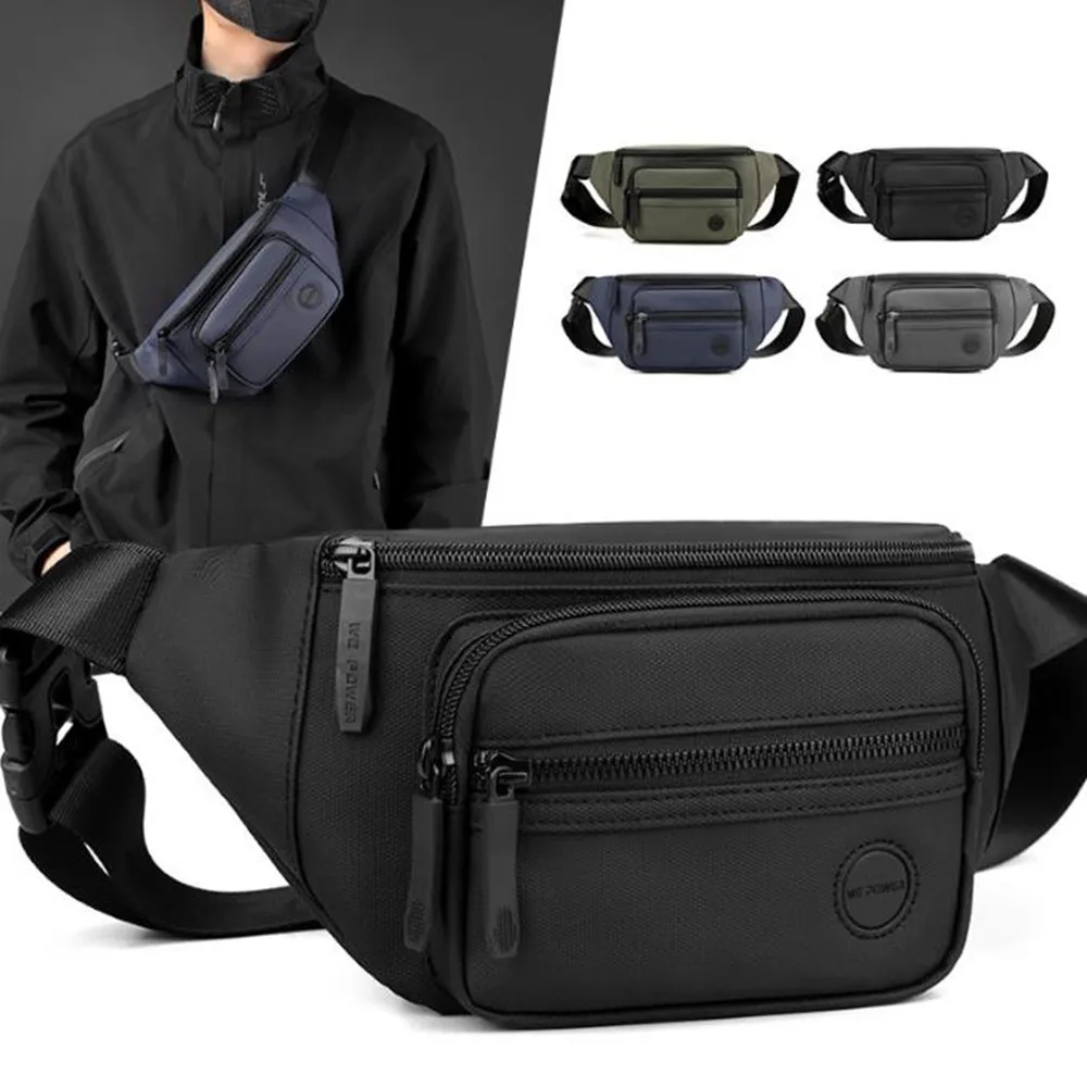 

Men's Waist Bag Casual Sports Outdoor Chest Bag Versatile Shoulder Crossbody Bag Large Capacity Chest Bag