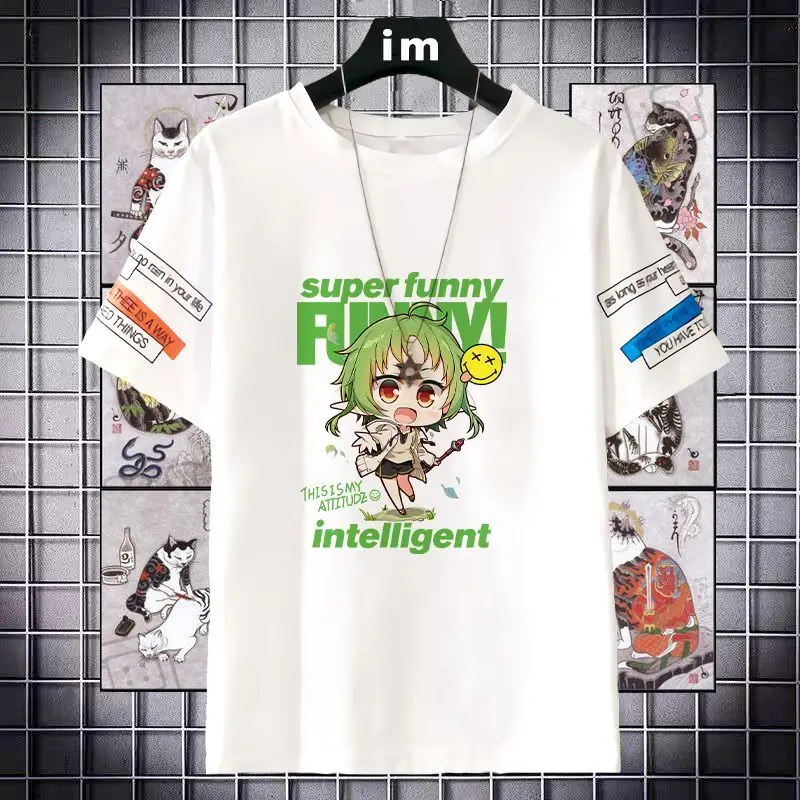 Kaus Lengan Pendek Merchandise Reinkarnasi Tanpa Kerja Pakaian Anime Uniseks Alice Rudy Lolicity Trendi