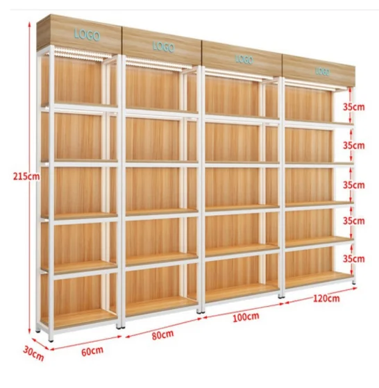 Rack Convenient for Snacks Cosmetics Beauty Salon Products Shop Design Cabinet Supermarket Shelves Display