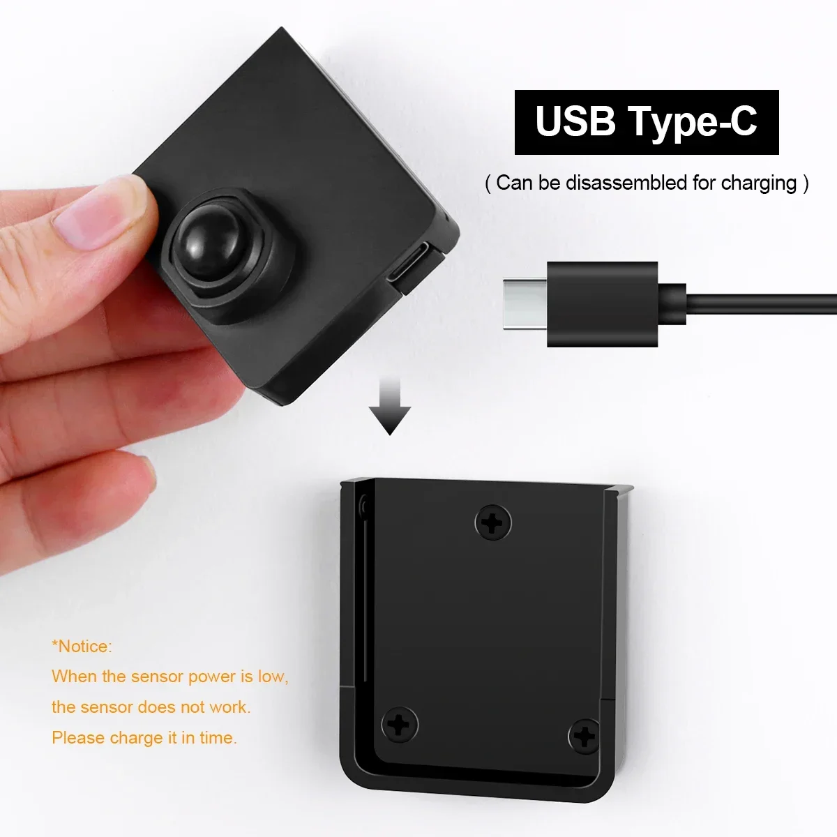 DC12V-24V Wireless Moveable PIR Motion Sensor Switch Support Multi-pieces Linkage Use With RF Receiver For Home LED Light Lamp