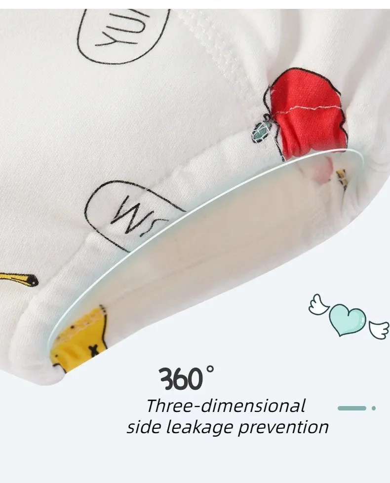 Infant baby training pants washable ecological cotton newborn baby diaper learning pants baby cloth diapers breathable