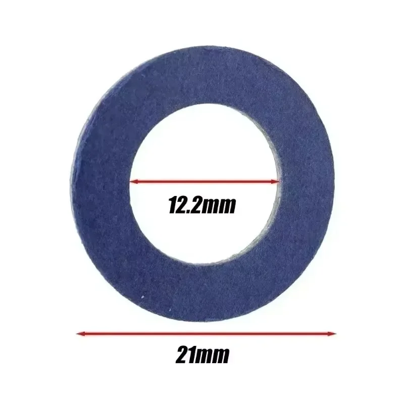 1-100pcs Aluminum Oil Drain Plug Screw Washers Wear Part Automotive Replacement Car Screw Gasket for Toyota Cars Engine Seal