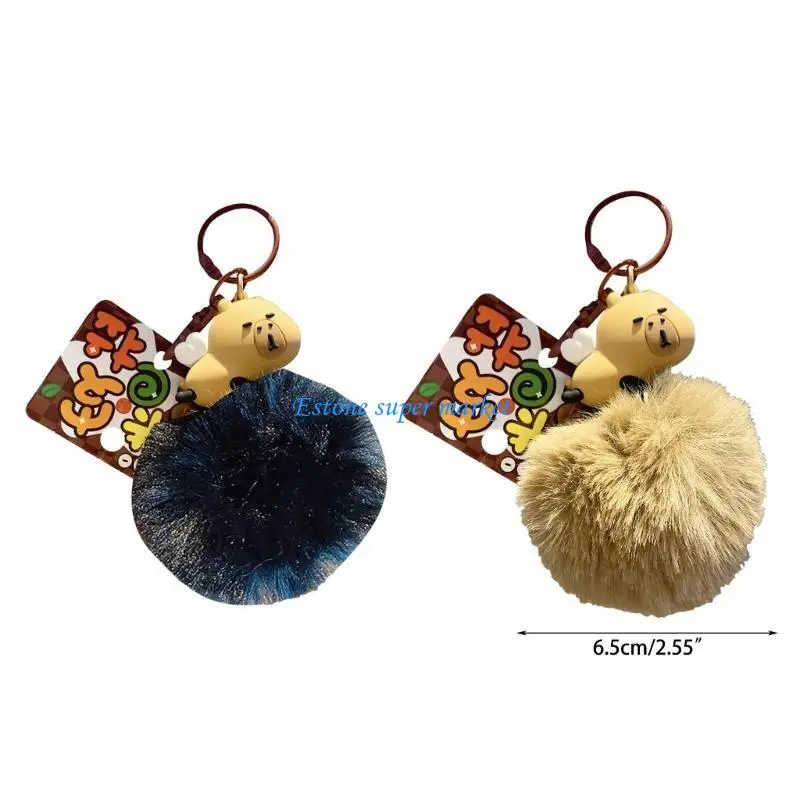 090B محاكاة كابيبارا المفاتيح لملحقات آلة لعبة هدية جوائز كرنفال للأطفال على ظهره هدية عيد الحب #6