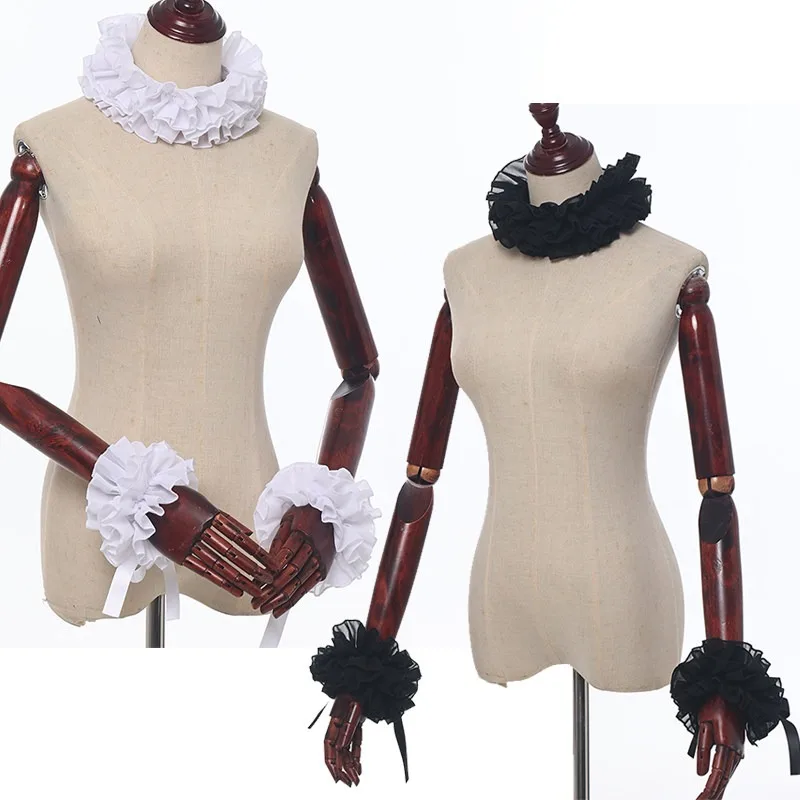 New Lolita Chiffon Lace Fake Collar Small Ruff Collar Two-dimensional Cos Accessories Court Retro Decoration Stage