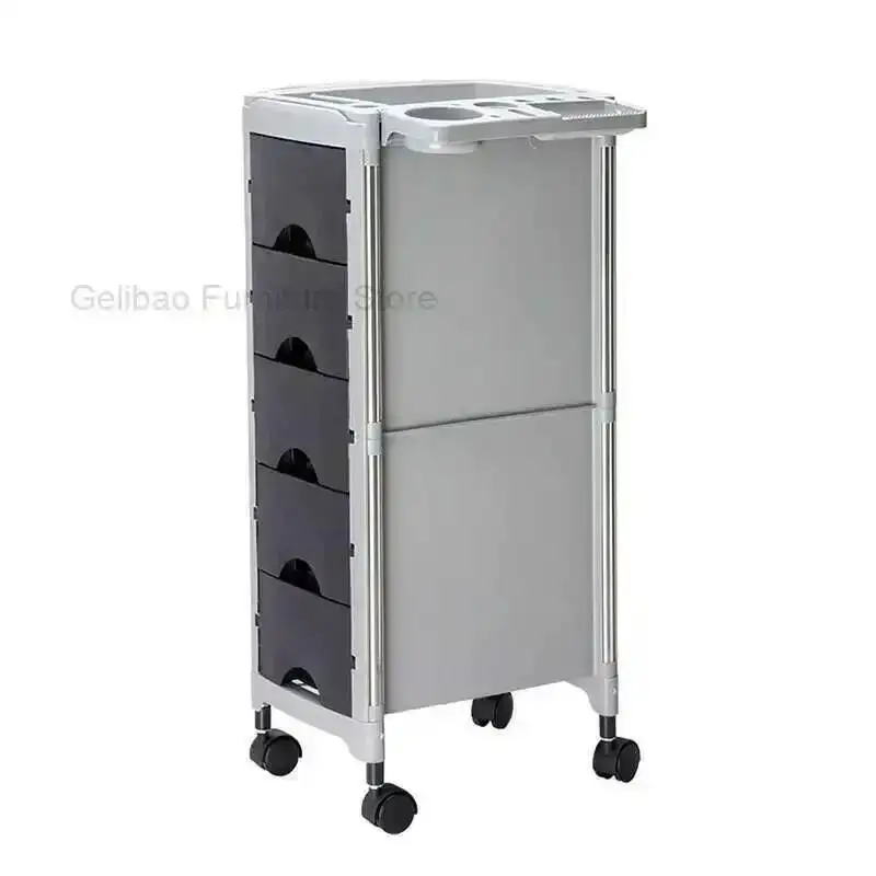 Hair Lash Trolley Aesthetic Furniture Tattoo Cart Pedicure Beauty Esthetician Auxiliary Car With Wheels Organizer Spa