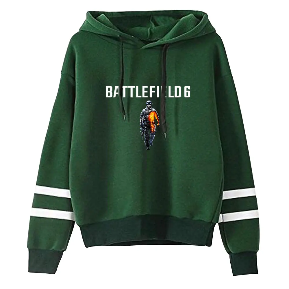 Battlefield 6 Merch Vintage 90s كنزة قطيفة موضة هوديي البلوز الرياضة البلوز الشارع الشهير البلوز