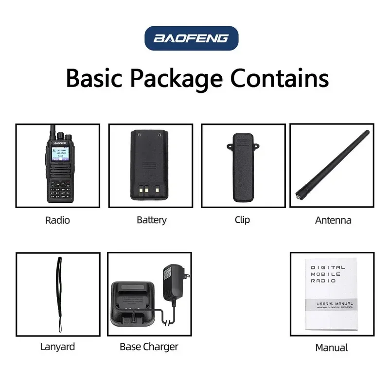 Baofeng Radio Dmr Dm-1701 Open Gd77 Sms 5W Digital Walkie Talkie  Hunting Camping Two-Way Radio view 6