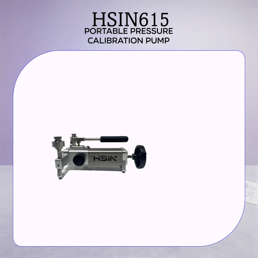 

HSIN615 10152psi Калибровочный насос с источником давления Портативный манометр гидравлического масла и воды Калибратор Компаратор 1/2BSPT OEM