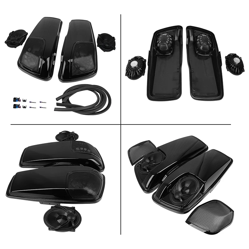 1 Set Motorcycle Saddlebag Lids W 5