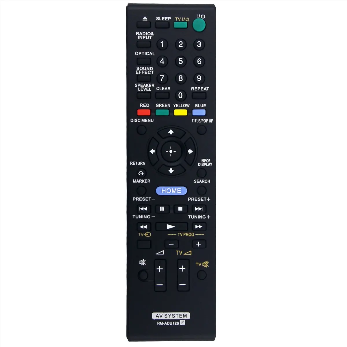 DT75！ RM-ADU126 Replace Remote Control for Sony Blu-Ray Disc/DVD Home Theater System 1-489-835-11 BDV-B1 HBD-B1 SA-WSB1